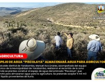 ESPEJO DE AGUA “PISCOLAYA” ALMACENARÁ AGUA PARA AGRICULTORES